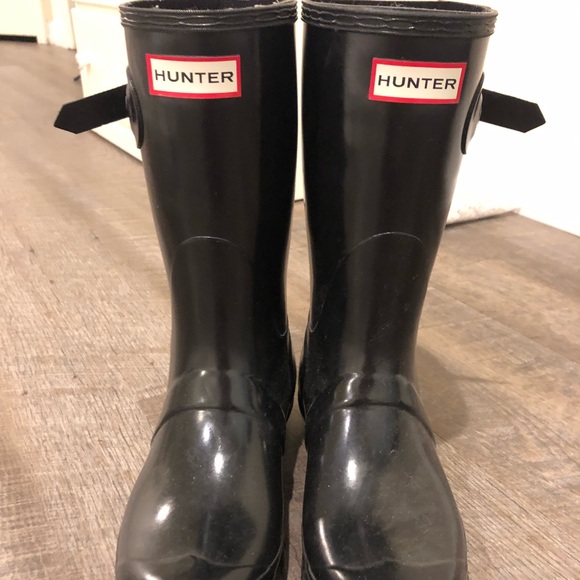Hunter Black Rain Boots - Picture 2 of 5